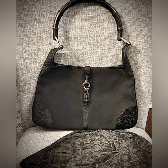 Gucci GG Monogram Vintage Bamboo Ring Handle Shoulder Bag Y2K  (w/Dust Bag) main image 9